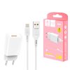 ŁADOWARKA SIECIOWA 2.4A + KABEL USB IPHONE BIAŁA DENMEN 2400mA DC01 12W 11 zdj 6973224870282