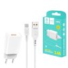 ŁADOWARKA SIECIOWA 2.4A + KABEL MICRO USB BIAŁA DENMEN 2400mA DC01 12W 10 zdj 6973224870305