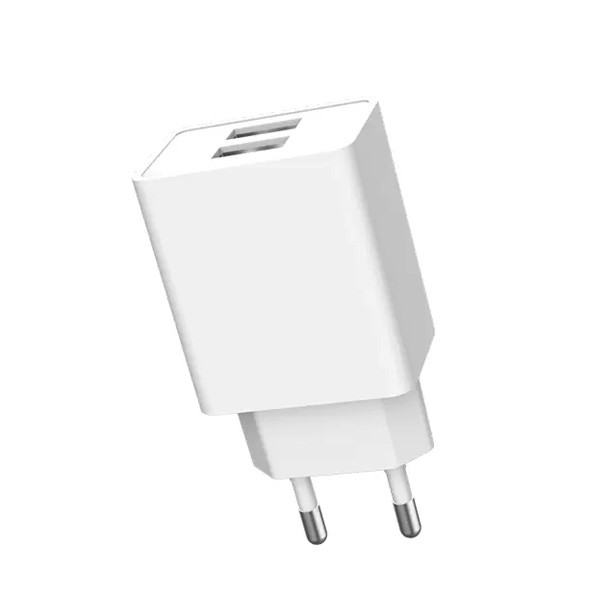 ŁADOWARKA SIECIOWA 2.1A 10W BIAŁA DENMEN 2100mA 2xUSB DC02 + KABEL TYP-C BIAŁY 1M 3 ŁADOWARKA SIECIOWA 2.1A 10W BIAŁA DENMEN 2100mA 2xUSB DC02 + KABEL TYP-C BIAŁY 1M - obrazek 3