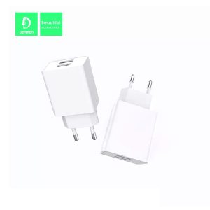 ŁADOWARKA SIECIOWA 2.1A 10W BIAŁA DENMEN 2100mA 2xUSB DC02 + KABEL TYP-C BIAŁY 1M 8 zdj 6973224870442 3