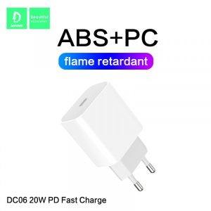 ŁADOWARKA SIECIOWA 3,6A 20W BIAŁA DENMEN + KABEL IPHONE 3600mA DC06 PD TYP-C DO IPHONE 11 zdj 6973224872170 5