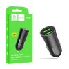 ŁADOWARKA SAMOCHODOWA 12W CZARNA DENMEN 2.4A 2400mA DUAL FAST CHARGING DZ07 ALUMINIOWA 6 zdj 6973224872385