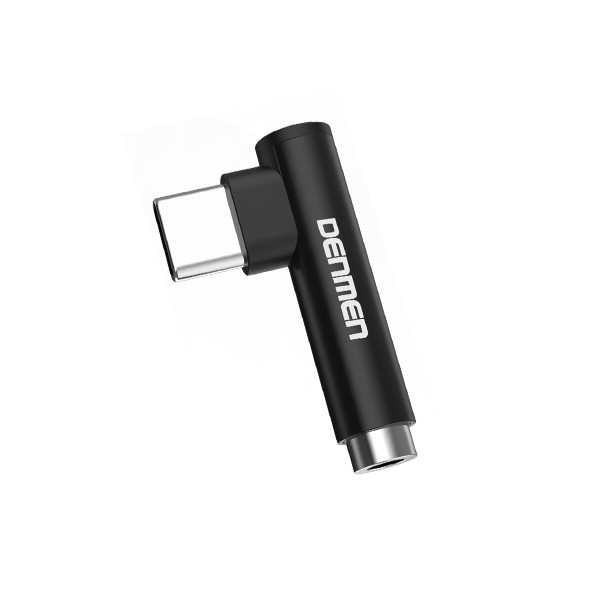 ADAPTER HF TYP-C DENMEN CZARNY AUDIO JACK DU03 2 ADAPTER HF TYP-C DENMEN CZARNY AUDIO JACK DU03 - obrazek 2