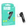 ADAPTER HF TYP-C DENMEN CZARNY AUDIO JACK DU03 3 zdj 6973224872699