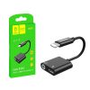 ADAPTER HF IPHONE DENMEN CZARNY AUDIO JACK + ZASILANIE DU08 11 zdj 6973224872736