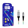 DENMEN KABEL USB MICRO DENMEN LED STREMER 1M SREBRNY D25 2,4A 7 zdj 6973224872989