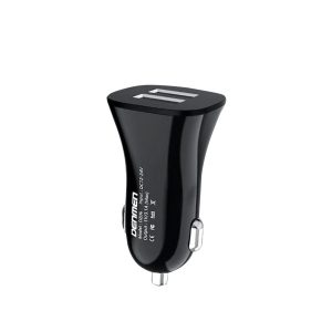 ŁADOWARKA SAMOCHODOWA 3A CZARNA DENMEN 3100mA DUAL FAST CHARGING DZ06 2XUSB 15W 5 zdj 6973224873122 2