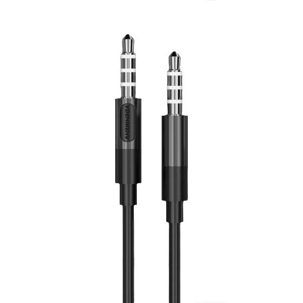 KABEL STEREO DENMEN JACK DO JACK 3,5 CALA CZARNY 1M DX01 2 KABEL STEREO DENMEN JACK DO JACK 3,5 CALA CZARNY 1M DX01 - obrazek 2