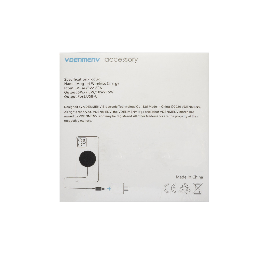 DENMEN ŁADOWARKA INDUKCYJNA TYP-C MAGNETYCZNA DO IPHONE DW02 3 DENMEN ŁADOWARKA INDUKCYJNA TYP-C MAGNETYCZNA DO IPHONE DW02 - obrazek 3