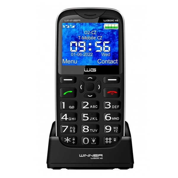 TELEFON WINNER GROUP WG20C 4G CZARNY 2 TELEFON WINNER GROUP WG20C 4G CZARNY - obrazek 2