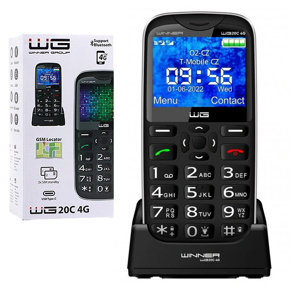 TELEFON WINNER GROUP WG20C 4G CZARNY 1 TELEFON WINNER GROUP WG20C 4G CZARNY