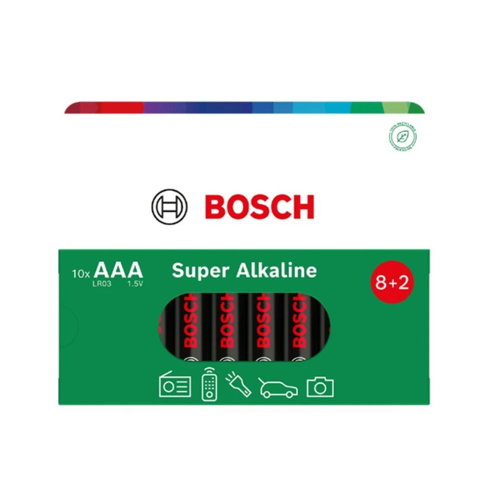 BATERIA BOSCH 10SZT AAA SUPER ALKALINE LR03SA10B/00 3 BATERIA BOSCH 10SZT AAA SUPER ALKALINE LR03SA10B/00 - obrazek 3