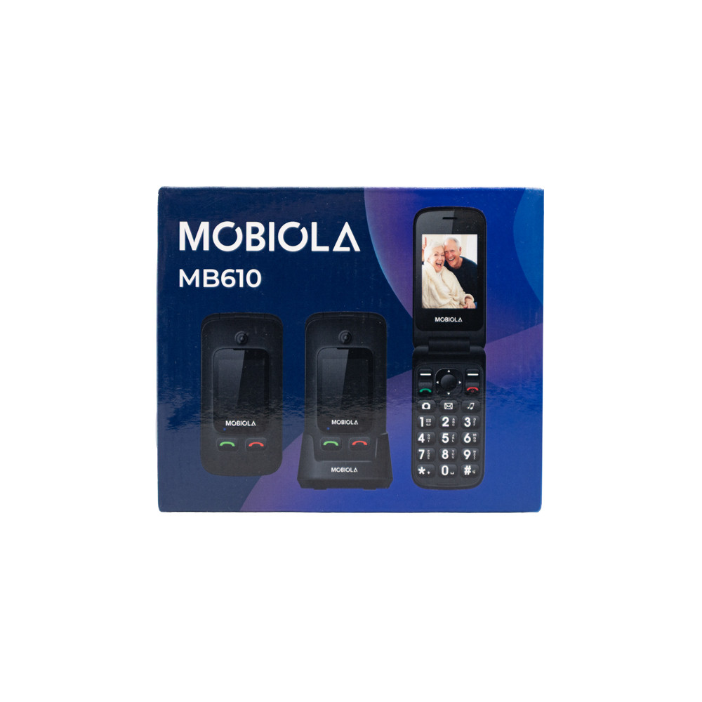 TELEFON GSM MOBIOLA DLA SENIORA KLAPKĄ CZARNY MB610 2G 4 TELEFON GSM MOBIOLA DLA SENIORA KLAPKĄ CZARNY MB610 2G - obrazek 4