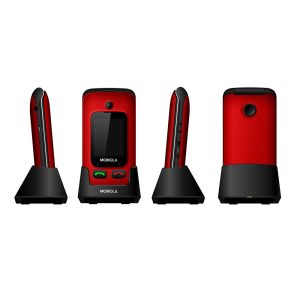 TELEFON GSM MOBIOLA KLAPKĄ CZERWONY TLEFON DLA SENIORA MB610 2G 8 zdj 8594203270053 2