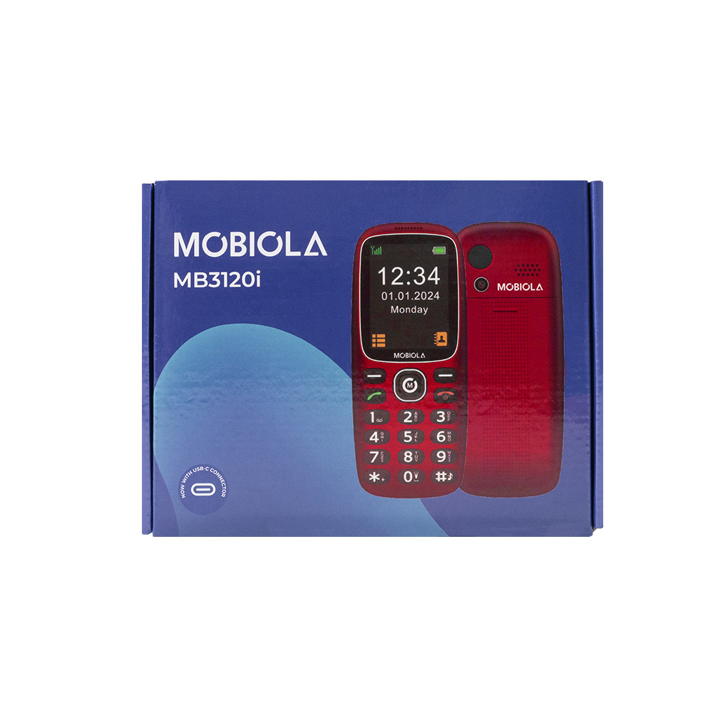 TELEFON GSM MOBIOLA DLA SENIORA MB3120i 2G CZERWONY 4 TELEFON GSM MOBIOLA DLA SENIORA MB3120i 2G CZERWONY - obrazek 4