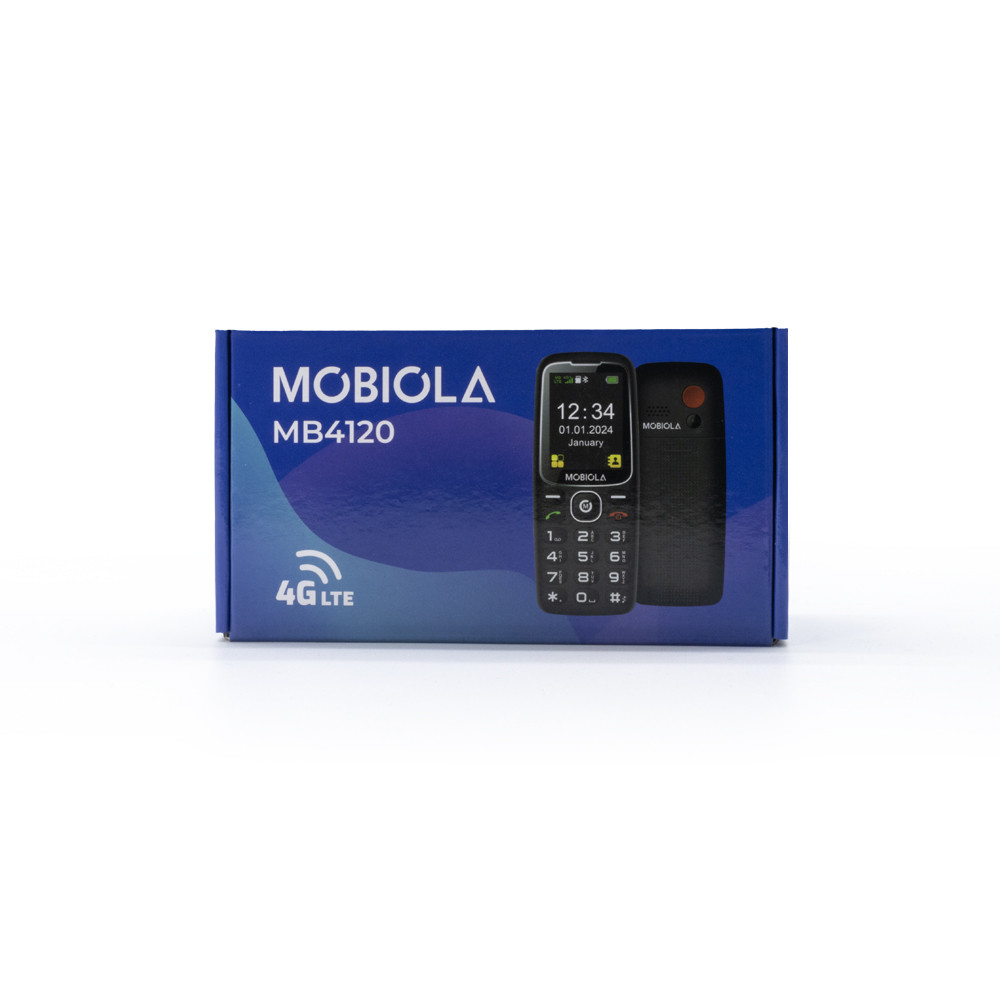 TELEFON GSM MOBIOLA MB4120 4G TELEFON DLA SENIORA CZARNY 4 TELEFON GSM MOBIOLA MB4120 4G TELEFON DLA SENIORA CZARNY - obrazek 4