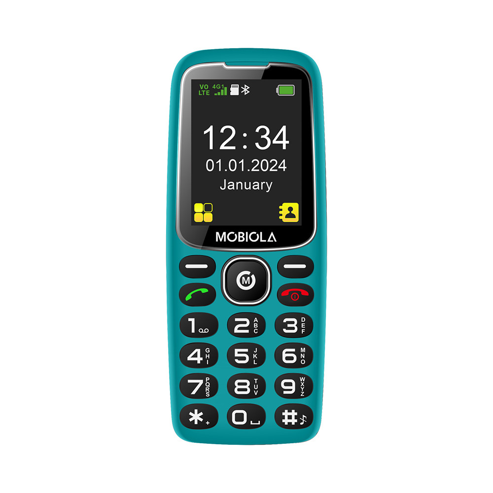 TELEFON GSM MOBIOLA MB4120 4G TELEFON DLA SENIORA TURKUSOWY 2 TELEFON GSM MOBIOLA MB4120 4G TELEFON DLA SENIORA TURKUSOWY - obrazek 2