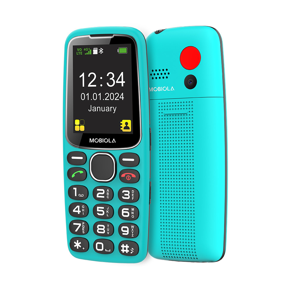 TELEFON GSM MOBIOLA MB4120 4G TELEFON DLA SENIORA TURKUSOWY 1 TELEFON GSM MOBIOLA MB4120 4G TELEFON DLA SENIORA TURKUSOWY