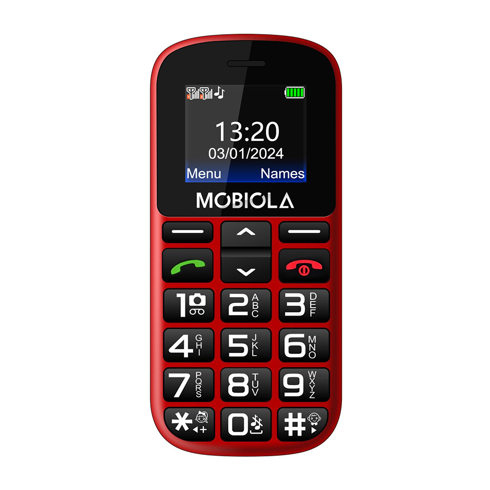 TELEFON GSM MOBIOLA MB200 2G TELEFON DLA SENIORA CZERWONY 2 TELEFON GSM MOBIOLA MB200 2G TELEFON DLA SENIORA CZERWONY - obrazek 2
