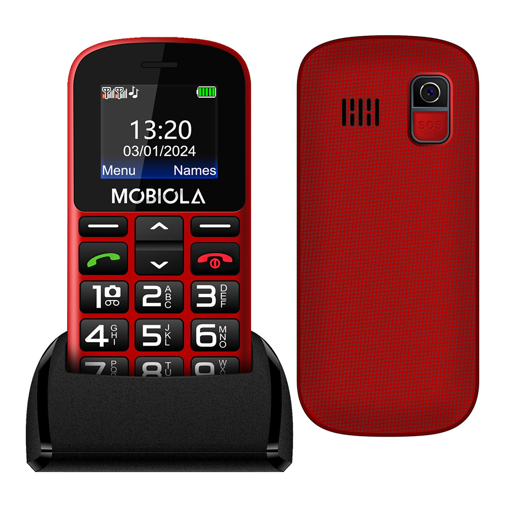TELEFON GSM MOBIOLA MB200 2G TELEFON DLA SENIORA CZERWONY 4 TELEFON GSM MOBIOLA MB200 2G TELEFON DLA SENIORA CZERWONY - obrazek 4
