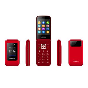 TELEFON GSM MOBIOLA KLAPKĄ CZERWONY TLEFON DLA SENIORA MB4600 4G 7 zdj 8594203271500 2