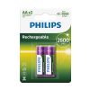 BATERIA PHILIPS AA LR6 BLISTER 2SZT AKUMULATOR 2600mAh Phil-R6B2A260/10 11 zdj 8710895959506