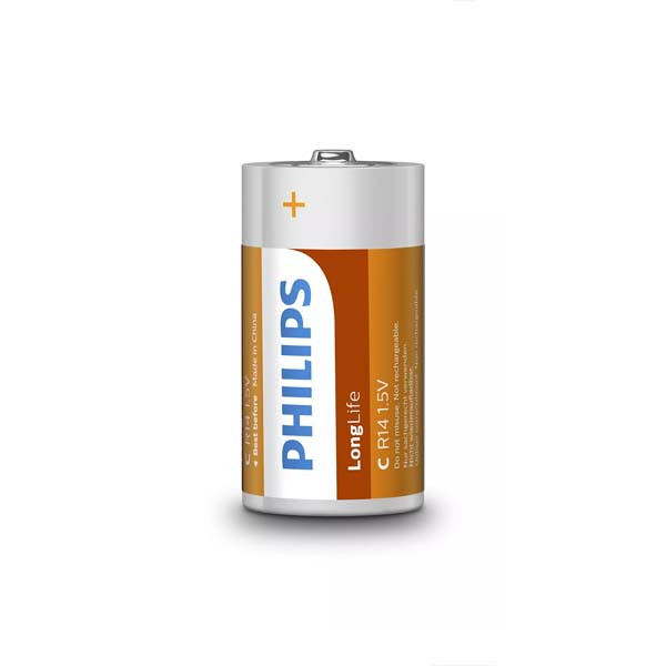 BATERIA PHILIPS R14 1.5V LONG LIFE 2 SZTUKI R14L2F 2 BATERIA PHILIPS R14 1.5V LONG LIFE 2 SZTUKI R14L2F - obrazek 2