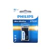 BATERIA ALKALICZNA PHILIPS 6LR61 9V ULTRA ALKALINE Phil-6LR61E1B/10 10 zdj 8712581557133