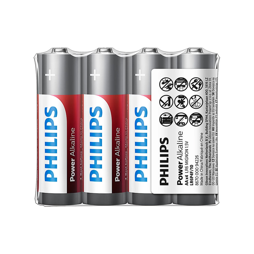 BATERIA PHILIPS AA 4SZT BATERIE POWER ALKALINE Phil-LR6P4F/10 3 BATERIA PHILIPS AA 4SZT BATERIE POWER ALKALINE Phil-LR6P4F/10 - obrazek 3